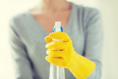 Janitorial services in a business facility