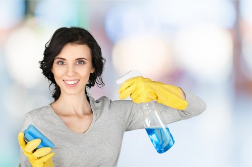 Professional cleaners preparing a home for end of tenancy