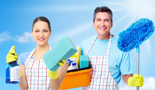 Cleaning baseboards and windows during move in cleaning