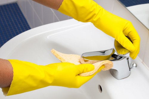 Thorough cleaning of a rental property before inspection